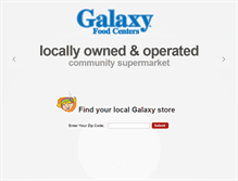 Tablet Screenshot of galaxyfoodstores.com